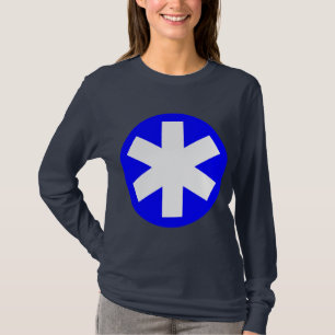 Big Asterisk - Blau und Weiß T-Shirt