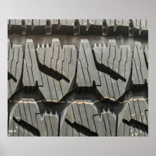 Big Automotive Autos alte Reifen Black Road Trips Poster