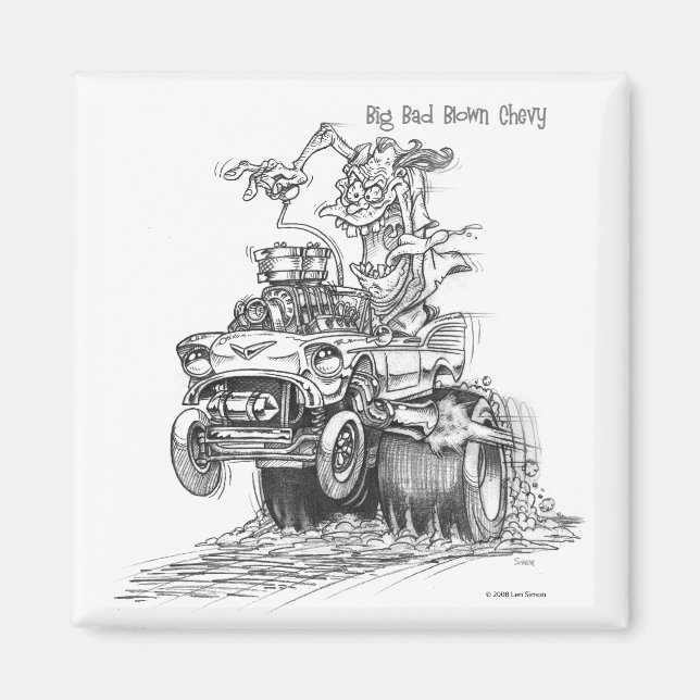 Big Bad Blown Chevy Magnet (Vorne)