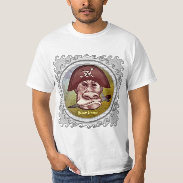 Big Bad Monkey Pirate T-Shirt (Vorderseite)
