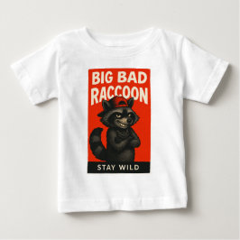Big Bad Raccoon – Funny Wild Animal Baby T-shirt