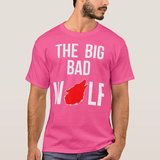 Big Bad Wolf Easy Werewolf Halloween T-Shirt (Vorderseite)