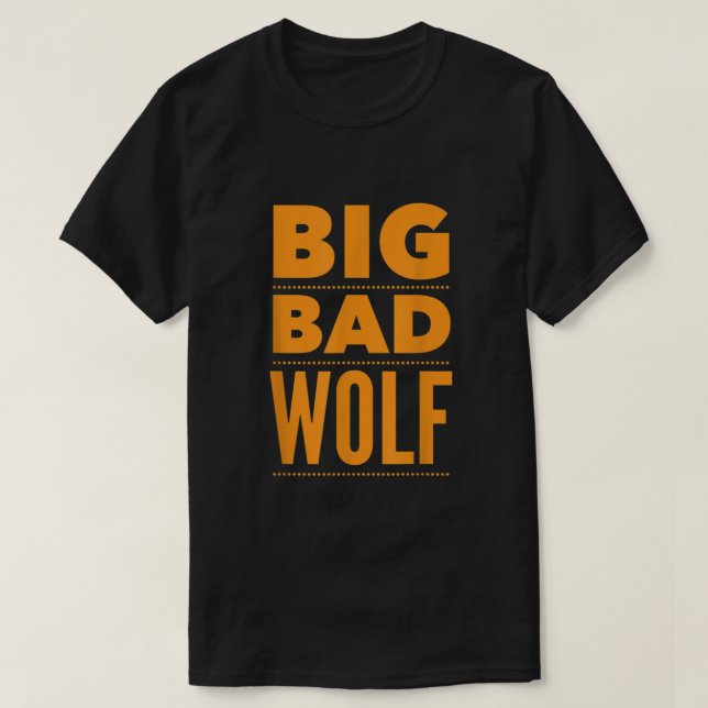 Big Bad Wolf Funny Halloween T-Shirt (Design vorne)
