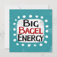 Big Bagel Energy Grußkarte