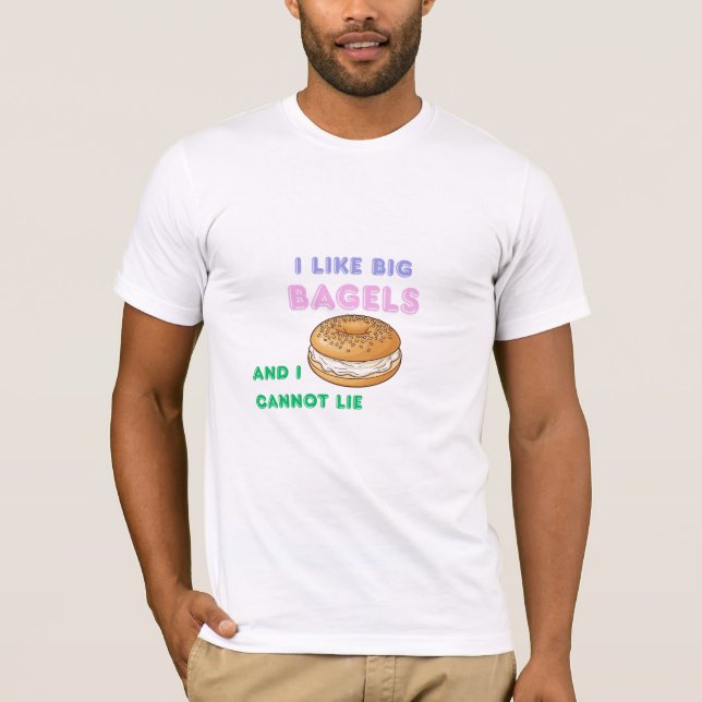 Big Bagels Funny Breakfast Shirt (Vorderseite)