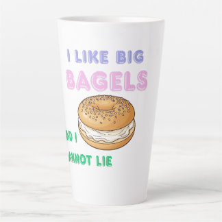 Big Bagels Funny Breakfast Shirt Milchtasse