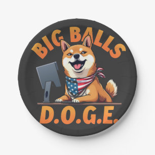 Big Balls Doge Department of Government Efficiency Pappteller