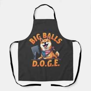 Big Balls Doge Department of Government Efficiency Schürze