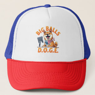 Big Balls Doge Department of Government Efficiency Truckerkappe