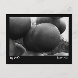 Big Balls Skulptur Postkarte