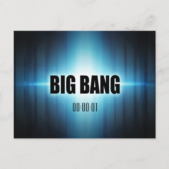 Big Bang Postkarte (Vorderseite)
