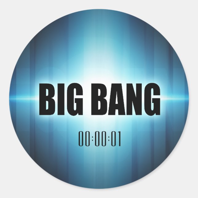 Big Bang Runder Aufkleber (Vorderseite)
