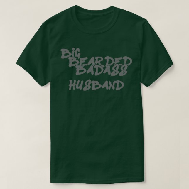 Big Bartded Badass Husband Classic TShirt (Design vorne)