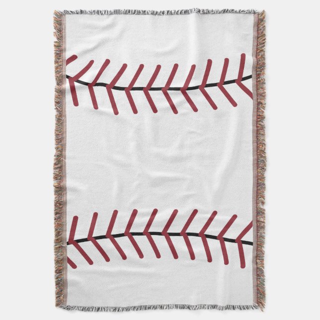 Big Baseball Throw Blanket Decke (Vorderseite Vertikal)