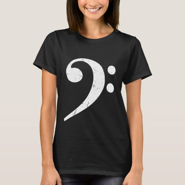 Big Bass Clef Bassist T-Shirt (Vorderseite)