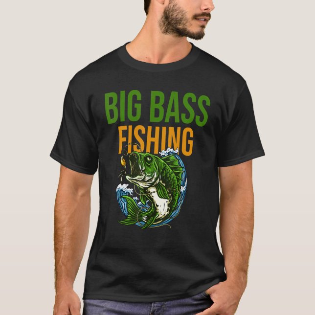 Big Bass Fishing T-Shirt (Vorderseite)