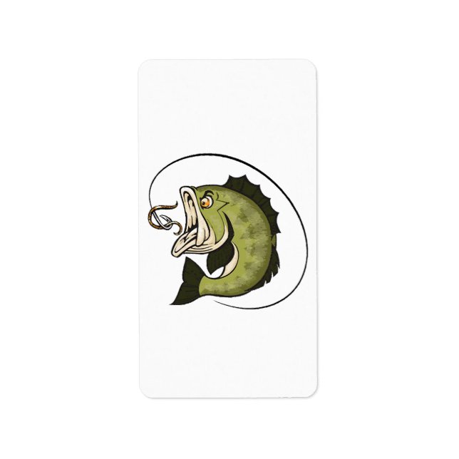Big Bass Mouth Adressaufkleber (Vorne)