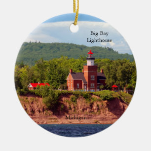 Big Bay Leuchtturm aus Wasserverzierungen Keramik Ornament