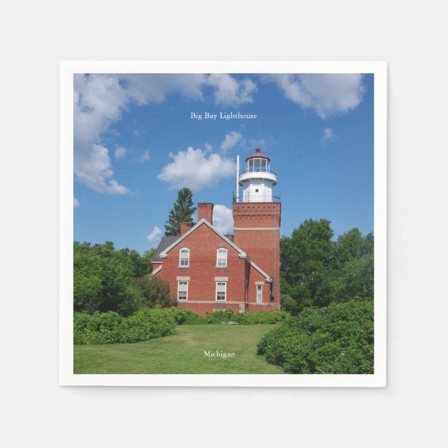 Big Bay Leuchtturm Servietten (Vorderseite)