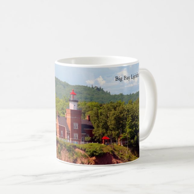 Big Bay Lighthouse aus der Wasserkaffee-Tasse Kaffeetasse (VorderseiteRechts)