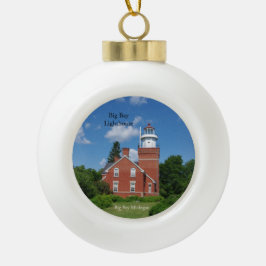 Big Bay Lighthouse Ball oder Schneeflocke Keramik Kugel-Ornament