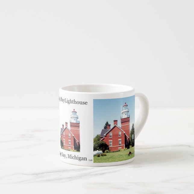 Big Bay Lighthouse Espresso Tasse (Vorderseite Rechts)