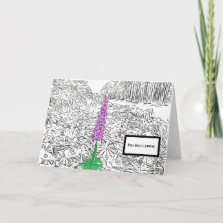 Big Bay Lupine 2023 Blank Notecard Karte