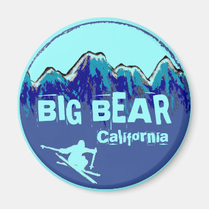 Big Bear California aquamariner blauer Skimagnet Magnet