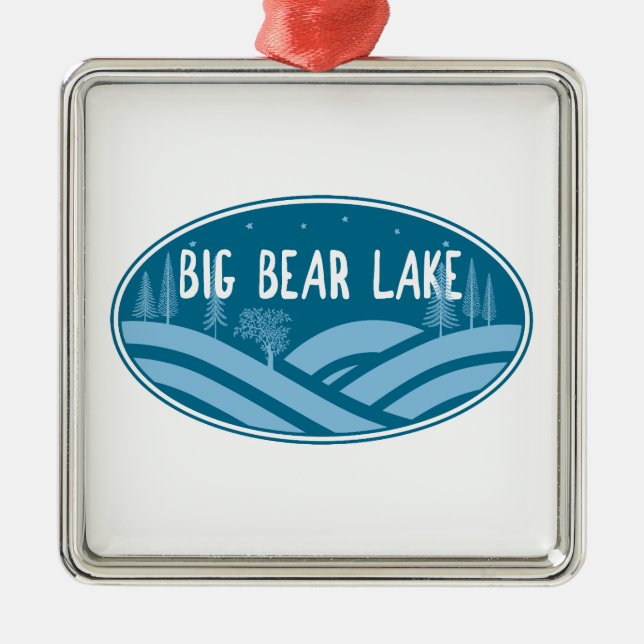 Big Bear Lake California Außenbereich Ornament Aus Metall (Vorne)