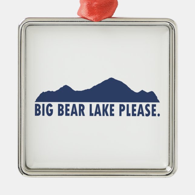 Big Bear Lake California Bitte Ornament Aus Metall (Vorne)
