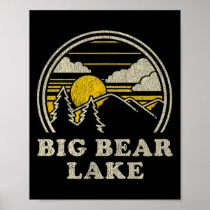 Big Bear Lake California Ca T-Shirt Vintage Wander Poster