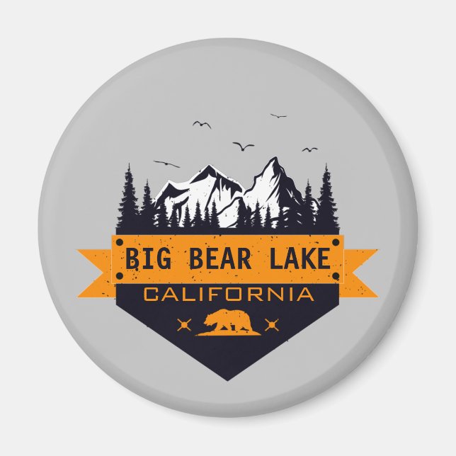 Big Bear Lake California - Individuelle Name Magnet (Vorne)