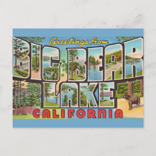 Big Bear Lake California Postkarte
