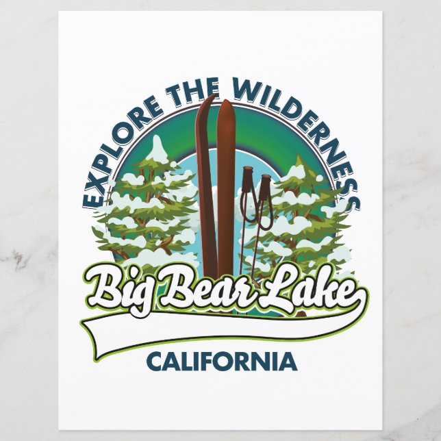 Big Bear Lake California Skilogo (Vorderseite)