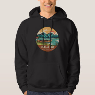 Big Bear Lake California Wasserfischen Emblem Hoodie