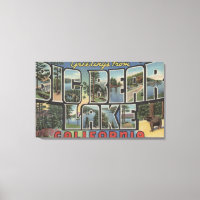 Big Bear Lake, Kalifornien - Große Briefmarkenszen
