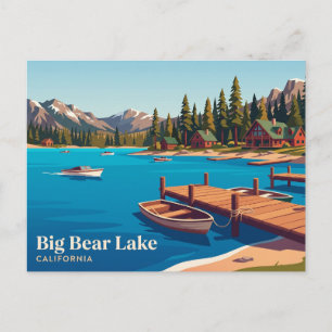 Big Bear Lake Kalifornien Postkarte