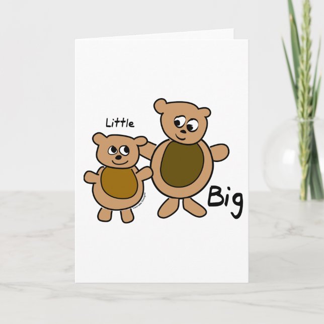 Big Bear Little Bear Karte (Vorderseite)