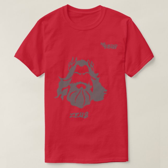 Big Bearded Badass Zeus Classic TShirt (Design vorne)