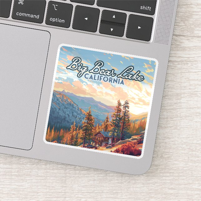 Big Beat Lake Festival San Bernardino Vintag Aufkleber (Detail)