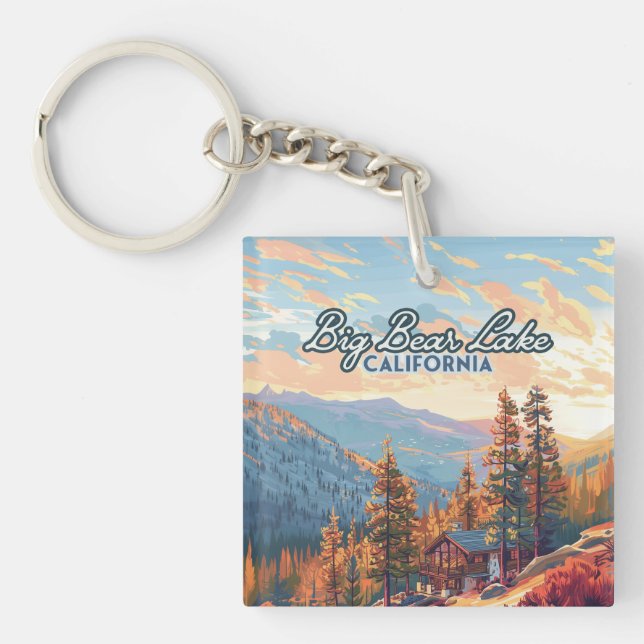 Big Beat Lake Festival San Bernardino Vintag Schlüsselanhänger (Vorderseite)