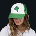 Big Beautiful Broccoli Truckerkappe<br><div class="desc">Brauchen Sie eine Erinnerung,  um Ihre Veggies zu essen? Karo diesen Hut mit einer Illustration von Brokkoli in Aquarell und Tinte gemalt. Karo in meinem Shop für mehr!</div>