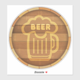 Big Beer Keg Sticker