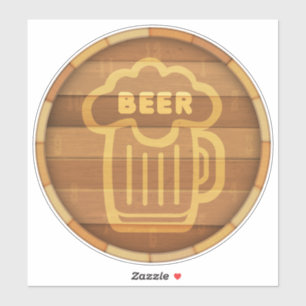 Big Beer Keg Sticker
