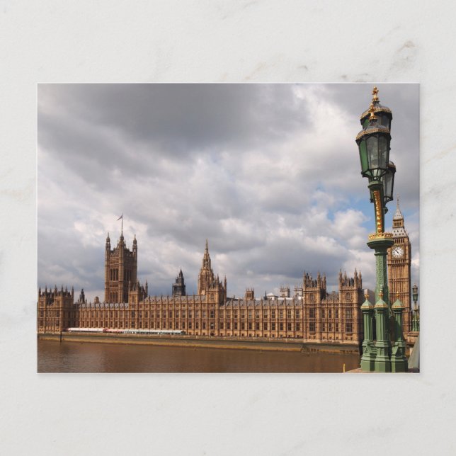Big Ben and Houses of Parliament in London-Karte Postkarte (Vorderseite)