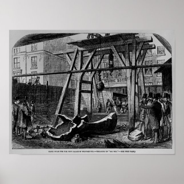 Big Ben aufbrechen Poster (Vorne)