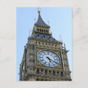 Big Ben Clock in London, England, Großbritannien Postkarte