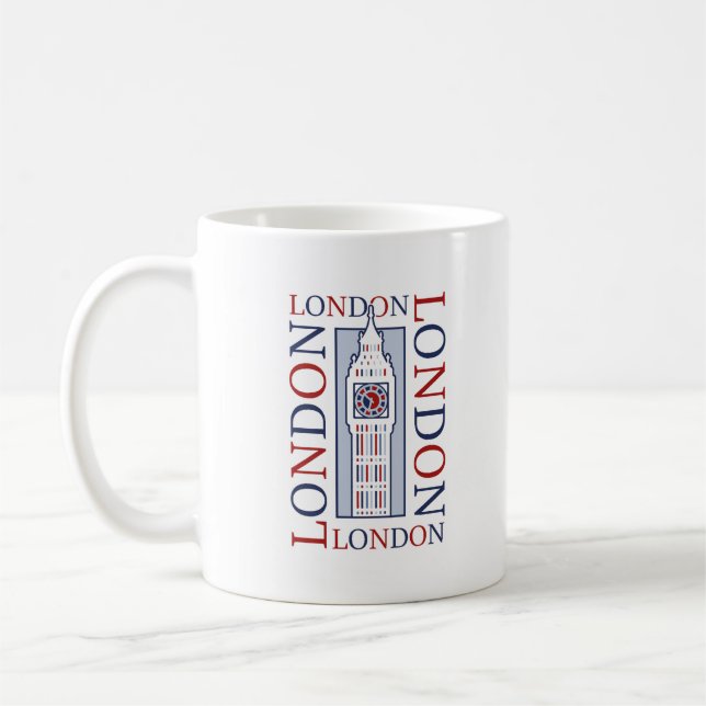 Big Ben Clock Tower Britische Sehenswürdigkeit Des Kaffeetasse (Links)