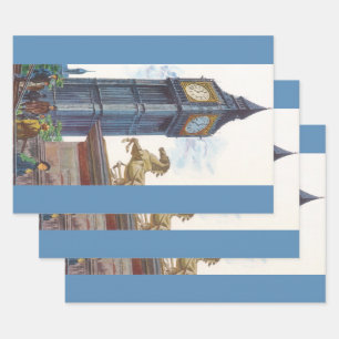 Big Ben Clock Tower im Palast von Westminster Geschenkpapier Set