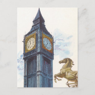 Big Ben Clock Tower im Palast von Westminster Postkarte